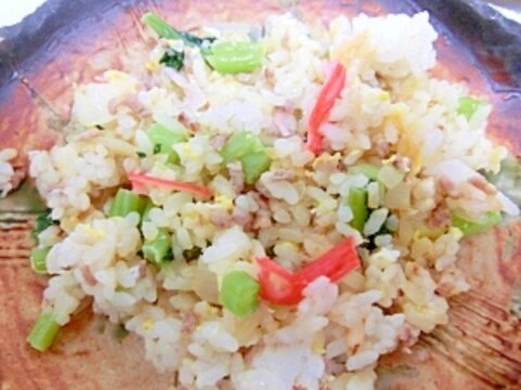 卵＆野沢菜の漬物のチャーハン★